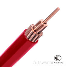 Fil d&#39;isolation en PVC et type de câble BVR